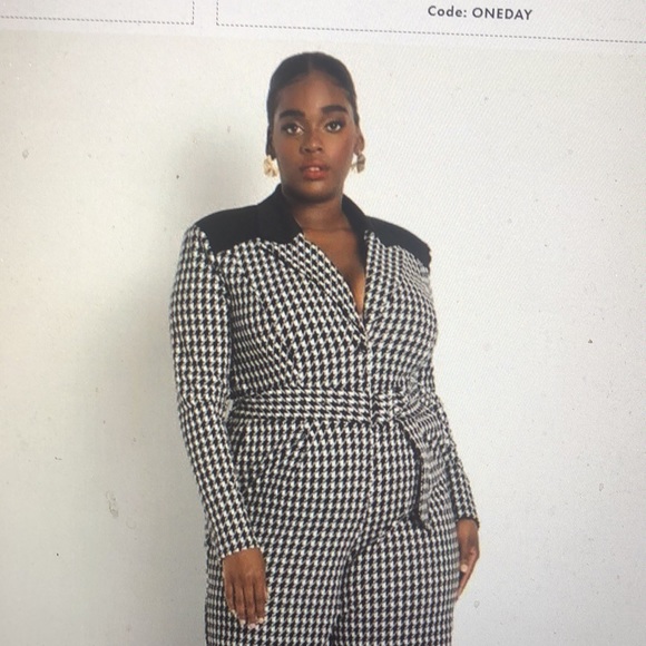 New houndstooth jumpsuit - Picture 7 of 10